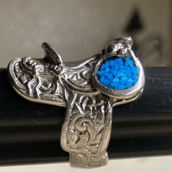 Vintage Western Horse Saddle Ring - Picture 5 of 8